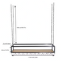 Vintage Hangend Wijnrek met Glashouder – Industrieel Plafondrek 100/110/120 cm