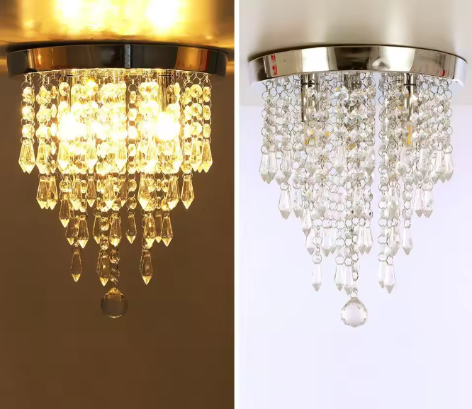 Moderne Kristallen Plafondlamp – Flush Mount Design met G9 Fitting, 25 cm
