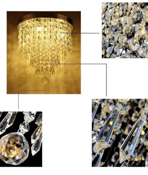 Moderne Kristallen Plafondlamp – Flush Mount Design met G9 Fitting, 25 cm