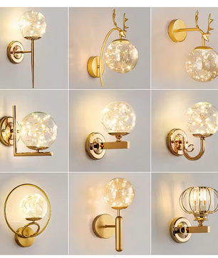 Moderne Glazen Sterren Wandlamp – Decoratieve LED Verlichting voor Slaapkamer & Woonkamer