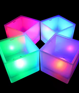 RGB LED IJsemmer 3,5L – Multicolor Wijnkoeler met Licht & Smeltwateropvang