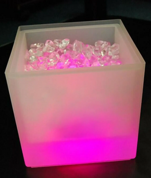 RGB LED IJsemmer 3,5L – Multicolor Wijnkoeler met Licht & Smeltwateropvang
