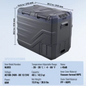 Draagbare Autokoelkast 40L – Dual Zone Compressor Koeler & Vriezer 12/24V