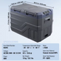 Draagbare Autokoelkast 40L – Dual Zone Compressor Koeler & Vriezer 12/24V