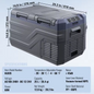 Draagbare Autokoelkast 40L – Dual Zone Compressor Koeler & Vriezer 12/24V