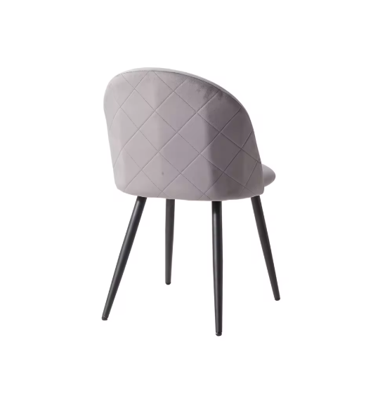 Set van 6 Fluwelen Eetkamerstoelen – Metalen Poten & Ergonomisch Ontwerp, Modern en Comfortabel