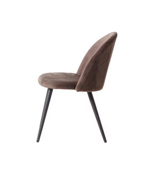 Set van 6 Fluwelen Eetkamerstoelen – Metalen Poten & Ergonomisch Ontwerp, Modern en Comfortabel