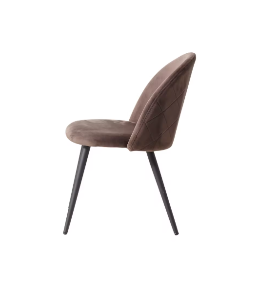 Set van 6 Fluwelen Eetkamerstoelen – Metalen Poten & Ergonomisch Ontwerp, Modern en Comfortabel
