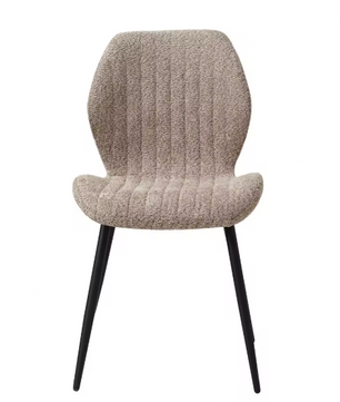 Set van 4 Moderne Eetkamerstoelen – Gewatteerde Zitting & Metalen Poten
