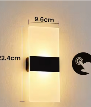 Draadloze LED Wandlamp – USB Oplaadbaar met Touch Sensor