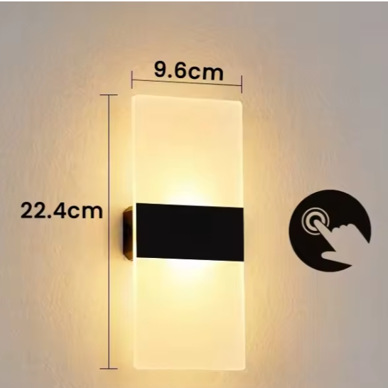 Draadloze LED Wandlamp – USB Oplaadbaar met Touch Sensor