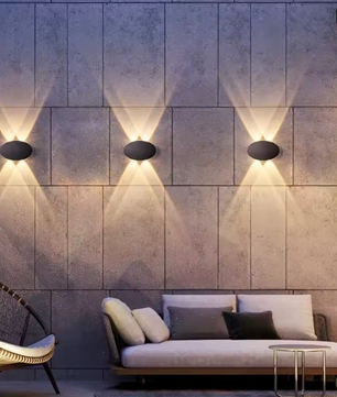 Ovale LED Wandlamp – IP65 Waterdichte Buiten- & Binnenverlichting 4W Warm Licht