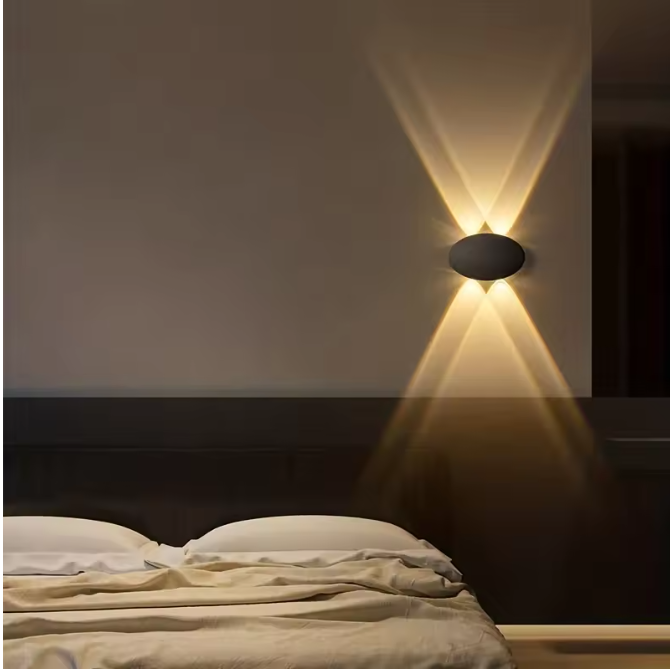Ovale LED Wandlamp – IP65 Waterdichte Buiten- & Binnenverlichting 4W Warm Licht