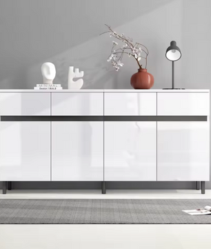 Hoogglans Dressoir met 4 Lades & 2 Deuren – Modern Opbergmeubel 160 cm