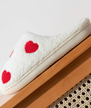 Hartjes Pantoffels - Pluche Gevoerd met Antislip