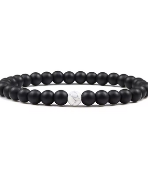 Yin Yang Edelsteen Armbanden Set – Howliet & Onyx Armbanden voor Koppels en Vrienden