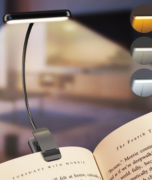 14Leds Boek Licht - USB Oplaadbare Leeslamp met Flexibele Clip - 3 Eye-Protecting Modes