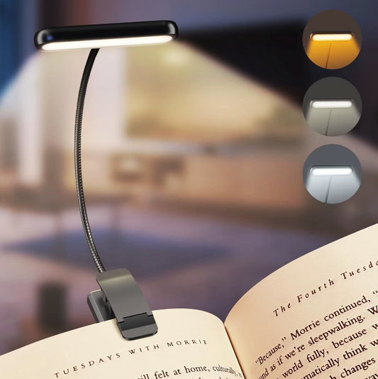 14Leds Boek Licht - USB Oplaadbare Leeslamp met Flexibele Clip - 3 Eye-Protecting Modes