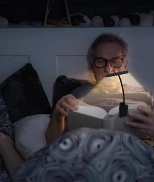 14Leds Boek Licht - USB Oplaadbare Leeslamp met Flexibele Clip - 3 Eye-Protecting Modes