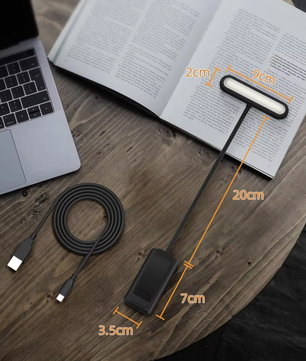 14Leds Boek Licht - USB Oplaadbare Leeslamp met Flexibele Clip - 3 Eye-Protecting Modes