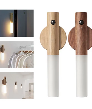 LumaLights – Intelligente Magnetische LED Wandlamp van Hout