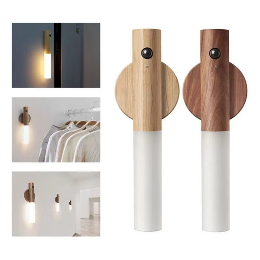 LumaLights – Intelligente Magnetische LED Wandlamp van Hout