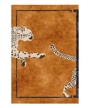 LunaSoft Luxe Pluche Luipaardprint Tapijt – Stijlvol, Comfortabel & Antislip