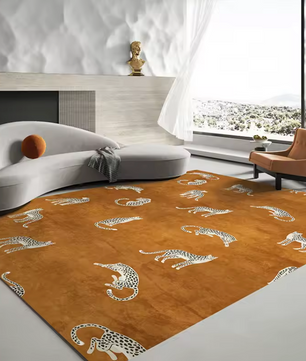 LunaSoft Luxe Pluche Luipaardprint Tapijt – Stijlvol, Comfortabel & Antislip