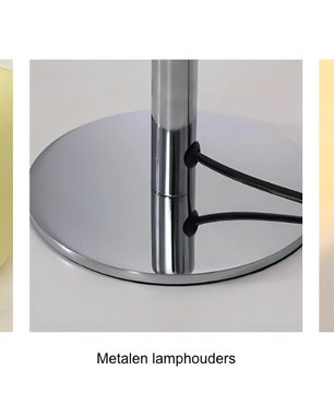 Umberto - Italiaanse Bauhaus Design Glazen Tafellamp