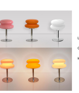 Umberto - Italiaanse Bauhaus Design Glazen Tafellamp