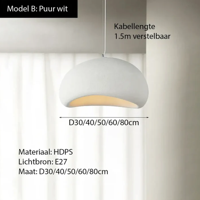 Japandi Hanglamp – Wabi-Sabi Minimalistisch Design & Warme Sfeer