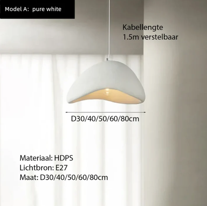 Japandi Hanglamp – Wabi-Sabi Minimalistisch Design & Warme Sfeer