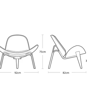 Nordic Shell Designer Stoel