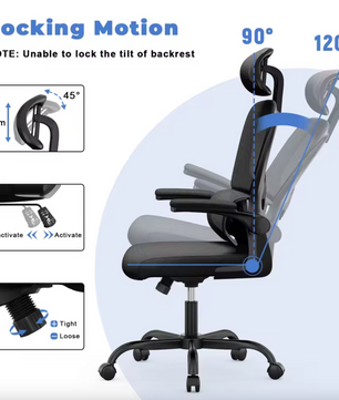 Sedia Premium Ergonomische Bureaustoel - Zwart