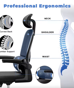 Sedia Premium Ergonomische Bureaustoel - Zwart