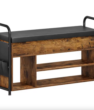 Schoenenbank met Opbergruimte en Comfortabele Zitting – Vintage Design