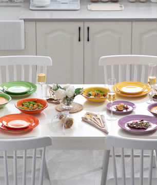 Mexicaanse Stijl Kleurenmix Serviesset – 18/36 Stuks Keramiek Dinerborden, Soepplaten, Dessertborden