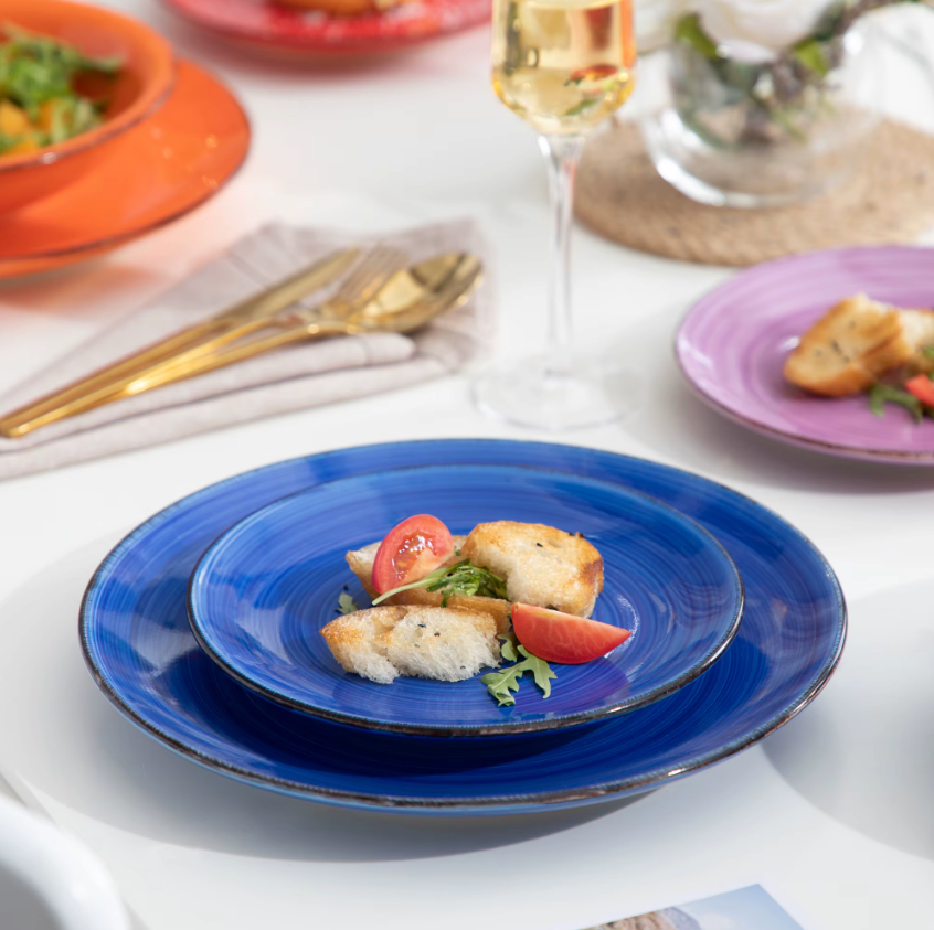 Mexicaanse Stijl Kleurenmix Serviesset – 18/36 Stuks Keramiek Dinerborden, Soepplaten, Dessertborden