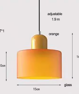Bauhaus Hanglamp - Glazen Moderne Kroonluchter