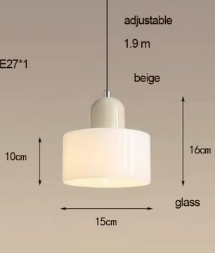 Bauhaus Hanglamp - Glazen Moderne Kroonluchter
