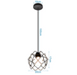 Retro Industriële Hanglamp – Zwart Ijzer E27 Geometrisch Design