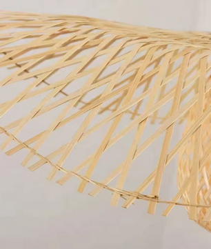 Boho Vintage Handgemaakte Rotan Hanglamp – Natuurlijke Look