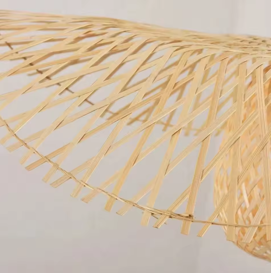 Boho Vintage Handgemaakte Rotan Hanglamp – Natuurlijke Look