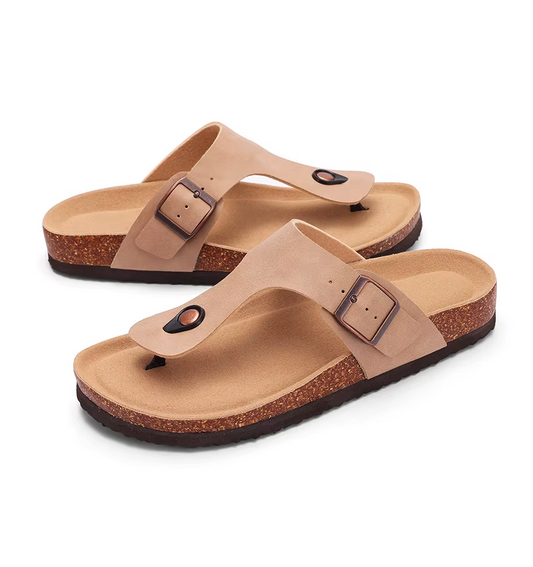 KIDMI Teenslippers van Kurk en PVC-leer