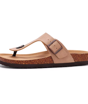 KIDMI Teenslippers van Kurk en PVC-leer