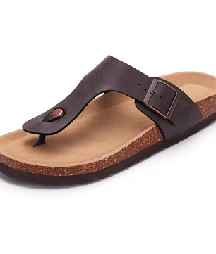 KIDMI Teenslippers van Kurk en PVC-leer