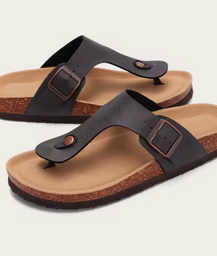 KIDMI Teenslippers van Kurk en PVC-leer