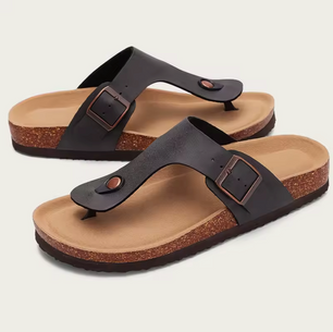 KIDMI Teenslippers van Kurk en PVC-leer