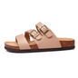 KIDMI Drie Bandjes Sandalen van Kurk en PVC-leer