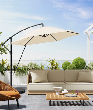Sedia Vrijstaande Parasol met Hoes – Waterdichte en Kantelbare Hangparasol met UV-bescherming